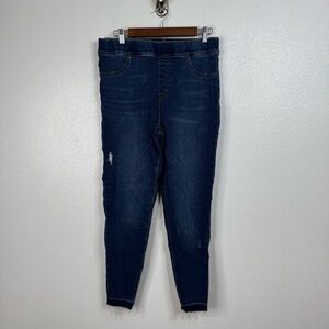 Spanx Pull On Raw Edge Hem Skinny Jeans Size Xlarge‎
